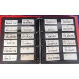Railwayana, Luggage labels, an album containing 300+ luggage labels, various ages and railway