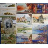 Postcards, Tony Warr Collection, a selection of 70+ Tuck published artist-drawn cards, many early