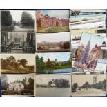 Postcards, Topographical, a selection, Oxfordshire (50), Warwickshire (28) & Worcestershire (25),