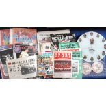 Football memorabilia, a quantity of various items 1940's onwards inc. magazines, photos, Club 45 rpm