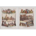 Cigarette cards, Wills, Cities of Britain, 'P' size, (set 12 cards) (gd)