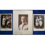 Signed Postcards, Lucy Morton Collection, 3 postcards of The Bros. Steve and Master Billie and