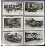 Postcards, a further selection of approx. 470 Pamlin prints in modern album, all transport inc. Fire