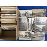 Postcards, a collection in a box of over 450 foreign cards, all European from Spain, France,