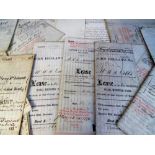 Ephemera, Legal documents, leases, conveyances and indentures etc. dating from the 18thC onwards