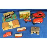 Toys, A Chad Valley Tinplate Clockwork Express Removals Van No.10133, red, white and blue body, '