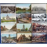 Postcards, Topographical, Midlands selection, various locations including Derbyshire,