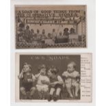 Trade advertising, C.W.S., advertising postcard for C.W.S. Soaps & slightly smaller plain back