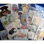 Tony Warr Collection, Ephemera, 21 Victorian and early 20th C Mechanical and Moving Greetings