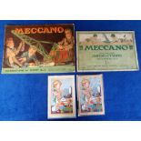 Ephemera, 2 Meccano instruction booklets circa 1925 one with photographic images of kits and one