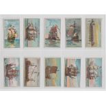 Cigarette cards, USA, ATC, Old Ships, 1st Series (set, 25 cards) (gd)