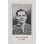 Trade card, Barratt's, Cricketers, Footballers & Football Teams, type card Andy Wilson, Chelsea (vg)