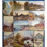 Postcards, Tony Warr Collection, a collection of approx. 130 Tuck published cards, U.K.