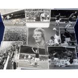 Football press photographs, Aston Villa, collection of approx 80 b/w press photos 8x10" and