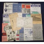 Football programmes, a collection of 20 programmes, mostly 1940's/50's inc. Wrexham v New Brighton