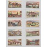 Cigarette cards, Player's, 2 sets, Celebrated Bridges & Celebrated Gateways (gd)