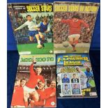 Trade card sticker albums, Football, FKS, three complete albums, Wonderful World of Soccer Stars