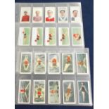 Cigarette cards, Ogden's, three sets, Captains of Association Football Clubs & Colours (44 cards,