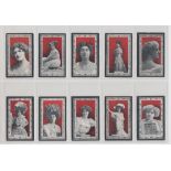 Cigarette cards, Wills (Australia), Actresses (99/10, mixed backs, Capstan & Vice Regal) (8 fair,