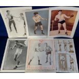 Boxing, a collection of 10 large boxing supplements showing various boxers inc. Billy Wells, Tommy