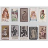 Cigarette cards, 20 scarce type cards, 10 Actresses & Beauties inc. Lambert & Butler Actresses &