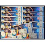 Football tickets, World Cup 2002 Korea/Japan, a collection of 11 unused press and photographers