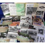 Motor Cycle Sport, a large collection of Motor Cycle event programmes, booklets etc, mostly 1940's