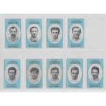 Cigarette cards, Cope's, Noted Footballers (Clip's, 500 subjects), Wolverhampton Wanderers, 9 cards,