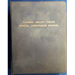 Police Memorabilia, a copy of the 'Thames Valley Police Special Constables Manual' bound in blue
