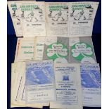 Football programmes, Shamrock Rovers, a collection of 21 home & away programmes ranging between