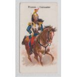 Cigarette card, Redford's, Armies of the World, type card, 'France - Cuirassier' )gd)(1)