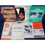 Boxing programmes etc, 7 items inc. George Foreman v Tommy Morrison Las Vegas Hilton 1993
