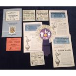 Football, Tottenham Hotspur, 4 programmes all with match tickets 3 ECWC games 1962/3 for matches v