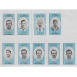 Cigarette cards, Cope's, Noted Footballers (Clip's, 500 subjects), Fulham, 9 cards, nos 247-255