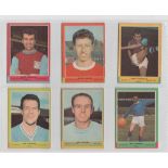 Trade cards, A&BC Gum, Footballers (Quiz, 104-149) , 'X' size (set, 46 cards) (checklist marked, gen