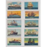 Cigarette cards, Germany, C F Vogelsan, From Primitive Boat to Ocean Liner, (set, 72 cards) (gd)