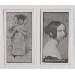 Cigarette cards, Charlesworth & Austin, British Royal Family, two type cards, Her Royal Highness The