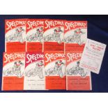Speedway programmes, California, (England), a collection of 9 programmes, 1953 (1), 1954 (1), v
