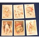 Cigarette cards, Cope's, Seven Ages of Man (6/7) (some with very slight knocks, gen vg) (6)