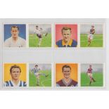 Trade cards, Chix, Footballers, Portrait & Action (1-24 & 25-48) (complete, 48 cards) (vg/ex)