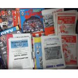 Football programmes, Southampton homes 1963-1999 inc. League, FA Cup, League Cup, European and