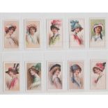 Cigarette cards, Wills (Scissors), Beauties (Picture Hats) (set 32 cards) (gd)