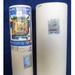 World Cup, France 1998, 2 sealed tubes of France 1998 promotional posters with hologram label to