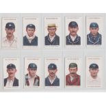 Cigarette cards, Wills, Cricketers 1908 ('WILLS'S') (set, 25 cards) (vg/ex)