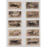 Cigarette cards, Wills, two sets NZ Motor Cars 'F' (50 cards) & Four Aces Modes of Conveyance (25
