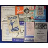 Football programmes & tickets, 7 match programmes, Colchester v Huddersfield 1947/8 FAC, Swansea v