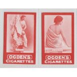 Cigarette cards, Ogden's, Actresses, Tabs Type issues, both with fronts in red, 'Gerald' & '