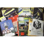 Football programmes, a collection of over 200 programmes, late 1960's onwards, with varied