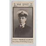 Cigarette card, Webb & Rassell, War Portraits, type card, no 43, H.R.H. Prince Albert (vg) (1)