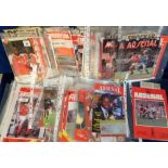 Football programmes & tickets etc, Arsenal FC, a collection of 96 home match programmes, 1970's